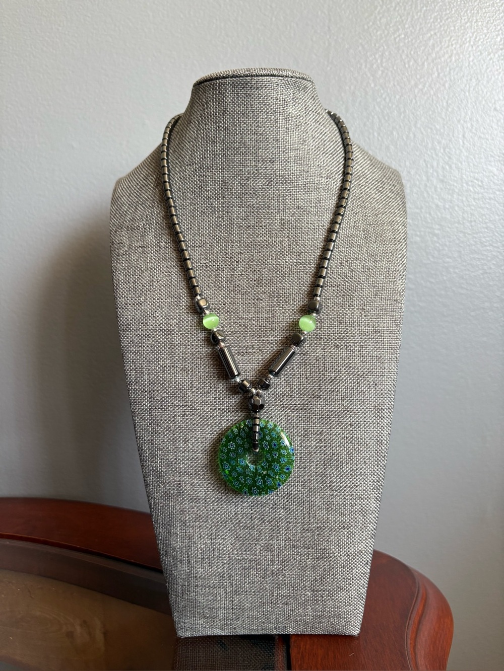 Hematite Pendant Necklace